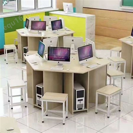 河北长方形教室组合电脑桌 厂家现货供应 智学校园可定制