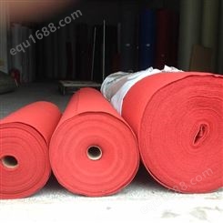 深圳供应安装展览地毯一次性红地毯拉绒地毯