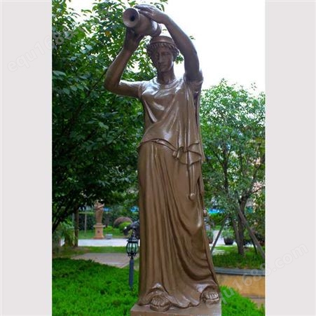 西方人物雕塑定做 鑫宏铜雕 欧式人物铜像摆件