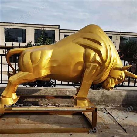 鑫宏铜雕园林广场铜雕牛 黄铜牛雕塑摆件 来图定制