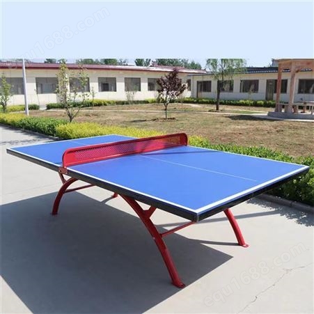 河北元鹏高密度板乒乓球桌 室内折叠移动乒乓球桌
