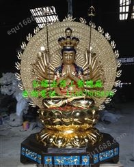 厂家生产 铜千手观音菩萨佛像 千手观音铜佛像
