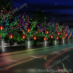 公园广场LED节日亮化工程设计、产品供应、LED配套工程