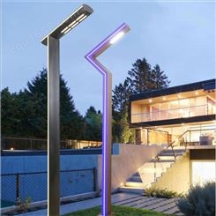 3.5米小区景观灯LED方形7字铝型材双头园林庭院照明