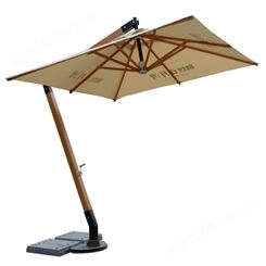 7字伞 大型户外伞 侧立 铝合金材质 印字logo  sunbrella面料