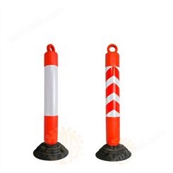 不倒翁警示柱小区隔离桩立柱防撞PE现货弹力柱警示分流柱路道路