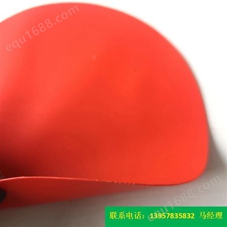 宁波科琦达桔红色面料 型 号KQD-A-300 PVC夹网布
