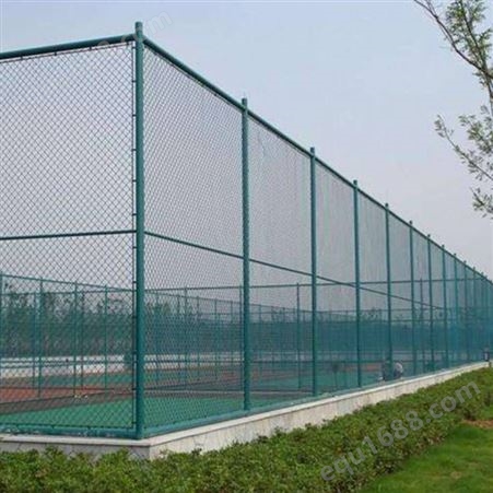 球场勾花护栏体育场围网篮球运动场围栏包塑铁丝网商际商贸
