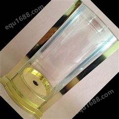 透明亚克力酒盒  金色透明玻璃酒罩   透明塑料壳子  酒水包装盒