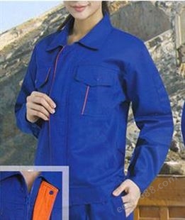 新款 春秋季长袖夹克 工作服纯棉 ZHFS-JK022  职业装定做
