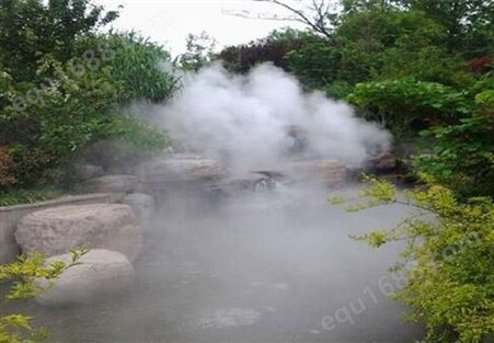甘南园林喷雾设备除尘设备降温降尘设备 雾与景观的世界