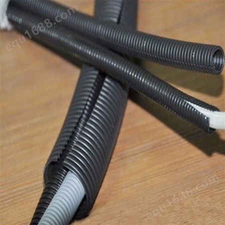 阻燃PP塑料波纹管PE穿线管电线保护套软管蛇皮管可开口