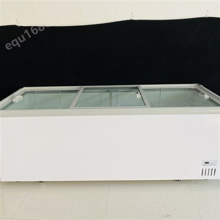 商用大容量冷冻冷藏冰柜 卧式纯铜管冰柜 双门双温卧式冰柜