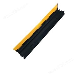 通化市PVC线槽减速带 橡胶电缆保护槽压线板 室内户外地面盖线板