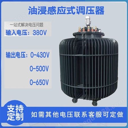 三相/单相油浸感应式调压器 380V/0-430V 0-500V 0-650V 0-1000V