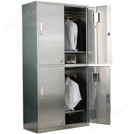 不锈钢浴室更衣柜员工多门储物柜文件柜无尘餐具碗水杯柜