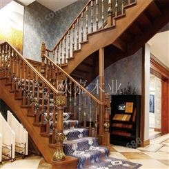 欧式烤漆楼梯 室内整体实木楼梯