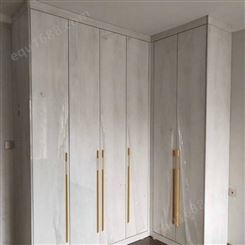 居为家高光云石板衣柜定制 白色现代简约 E0级环保 结实