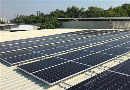 厂房屋顶光伏系统 50千瓦太阳能并网发电站 单晶540W太阳能板组件