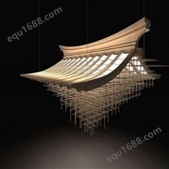 新中式吊玻璃轻奢客厅别墅大吊灯中国风简约现代创意餐厅灯具