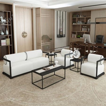 上海新中式贵妃沙发 现代简约123组合沙发  新中式实木沙发组合