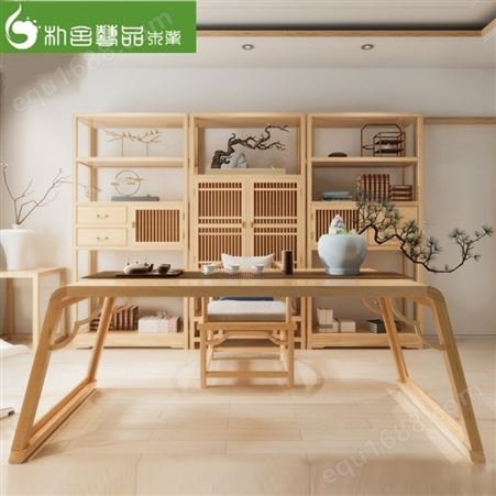 新式茶公室家用茶台  客厅泡茶桌 实木茶桌椅整装厂家