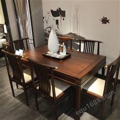 实力厂家新中式餐桌 实木书桌 实木餐桌 实木桌椅批发