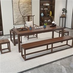 茶桌椅组合 实木泡茶台 茶具套装一体家用小茶几 功夫茶道中式茶艺桌