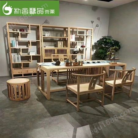 茶桌椅组合 泡茶几桌 新中式禅意现代简约大板 实木茶台桌子 茶道茶台