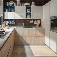 厨房整体橱柜 厨房空间大利用率高 雅赫软装 防水耐磨